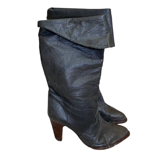 Zodiac USA Vintage Leather Cowboy Boots 8.5 - Picture 1 of 13